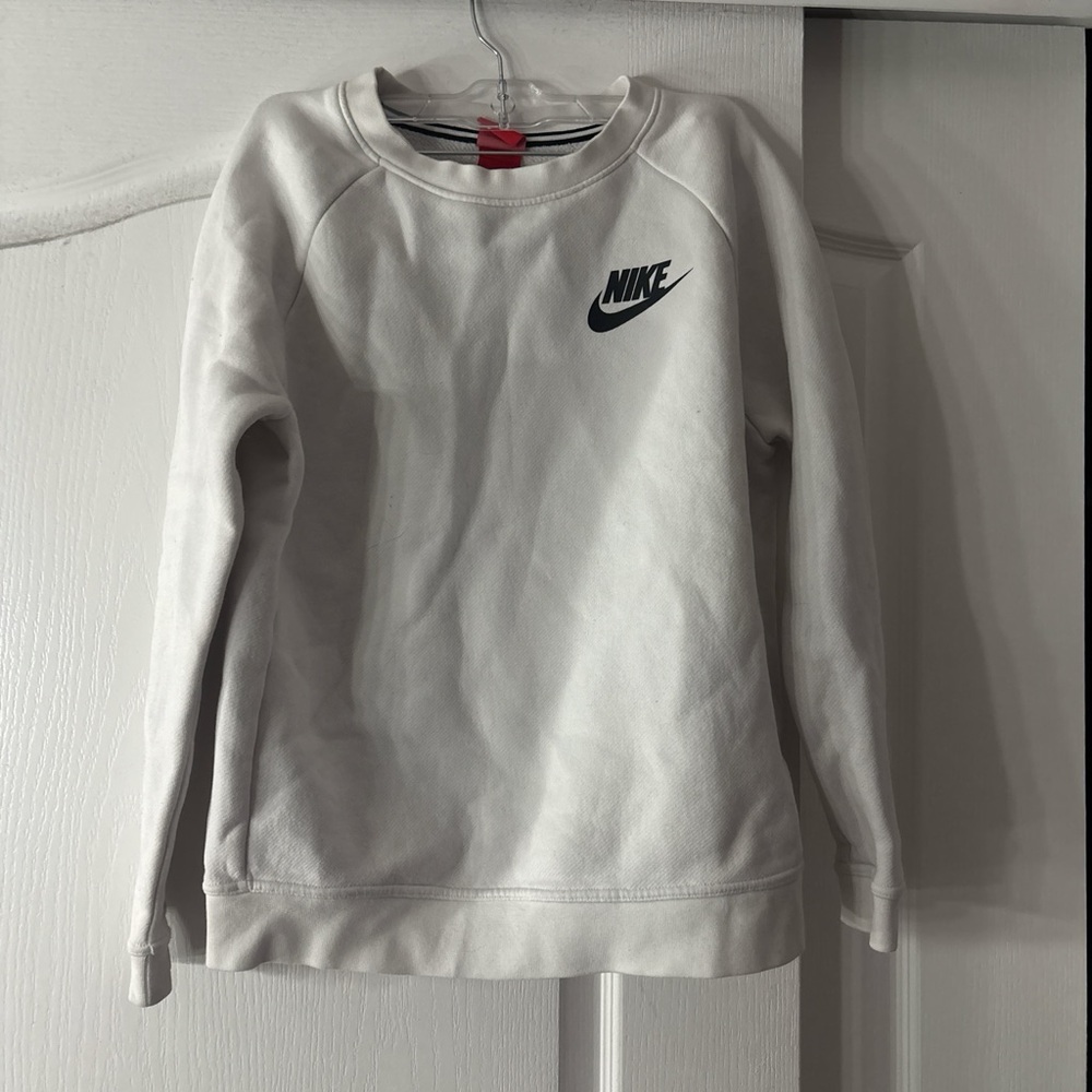 Nike Women's Cream Crew Neck Sweater